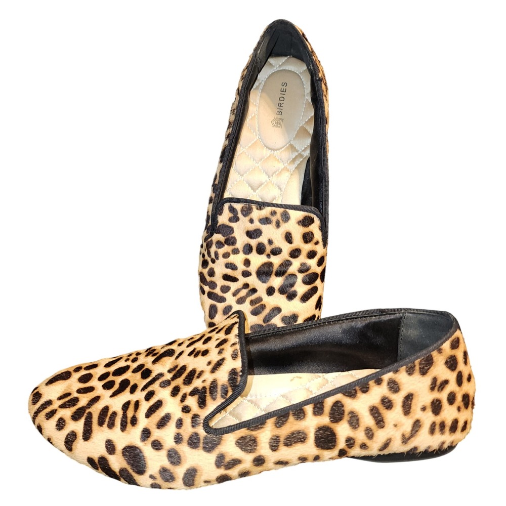 Birdies The Starling Cheetah Leopard  Loafers Flats  Womens Size 7.5 *FLAWS